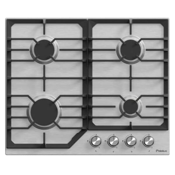 Plaque à gaz BIOLUX 4 Feux inox fonte (M.6555 XTC) Plaque à gaz BIOLUX 4 Feux inox fonte (M.6555 XTC)